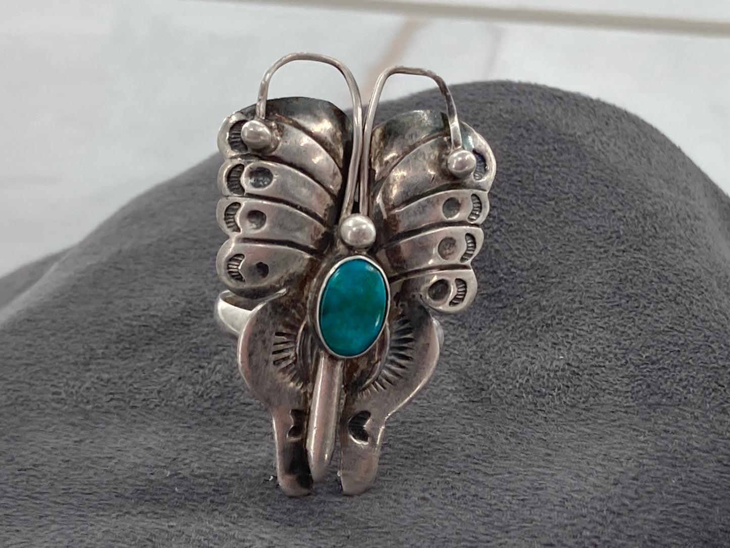 Chrysoprase Butterfly Ring