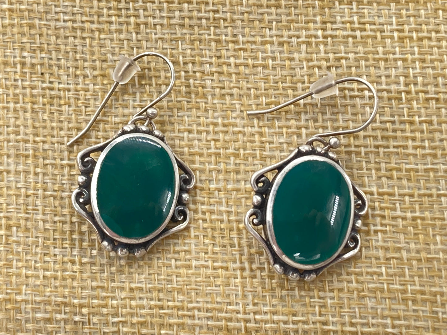 Green Onyx Earrings