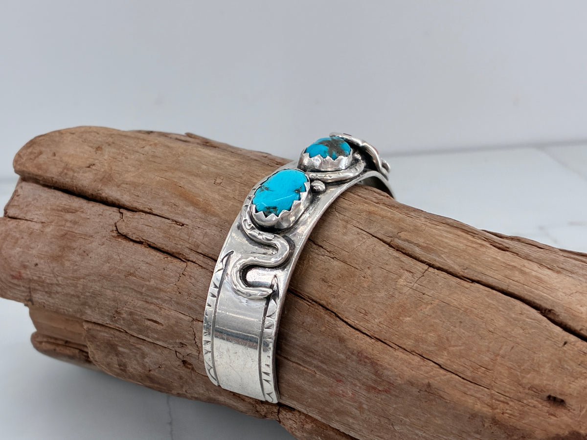 Reborn "Suni Effie Calavaza" Sterling Silver Snake Cuff