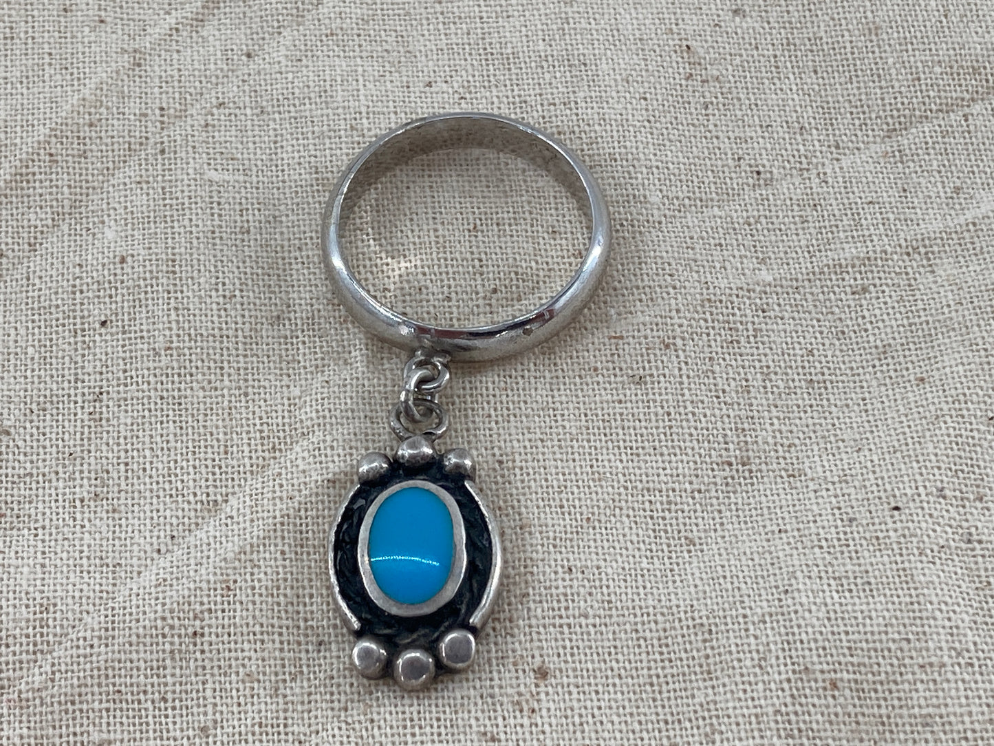 Turquoise Dust Charm Ring