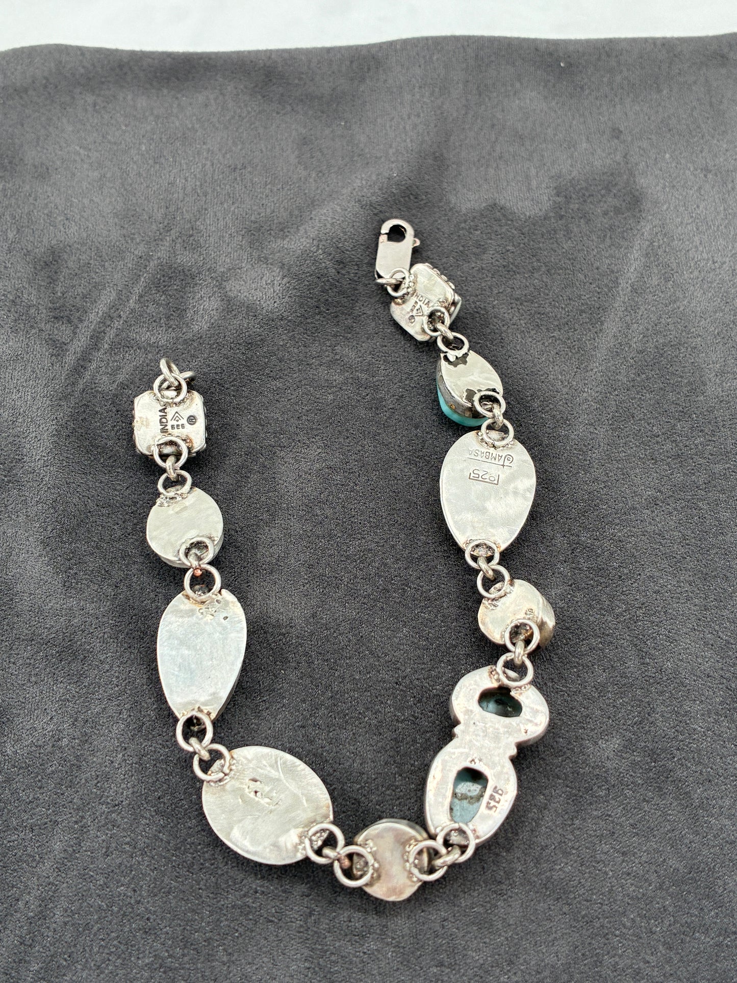 Larimar and Pearl Impossible Bracelet