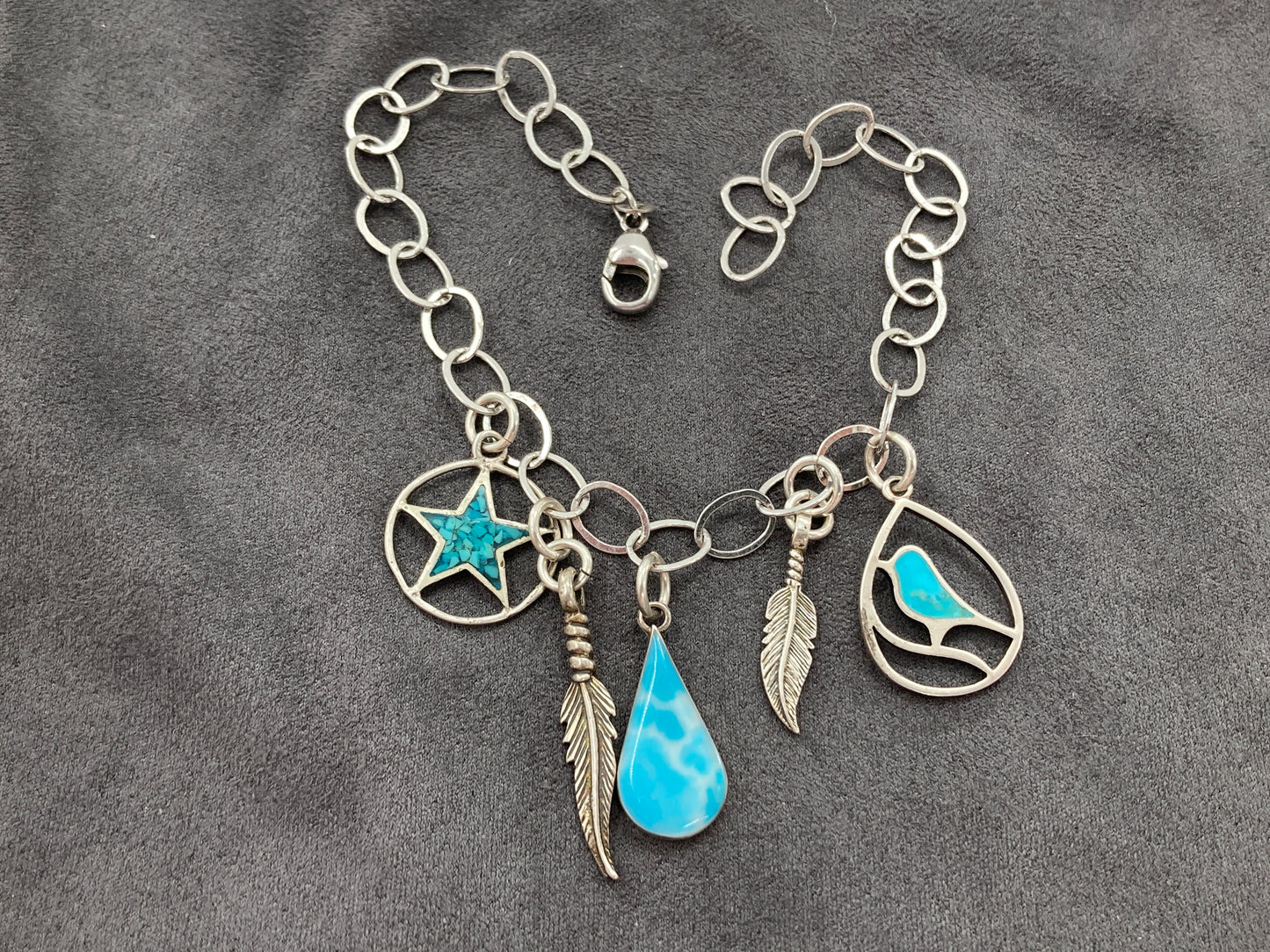 Larimar & Turquoise Chip Bracelet