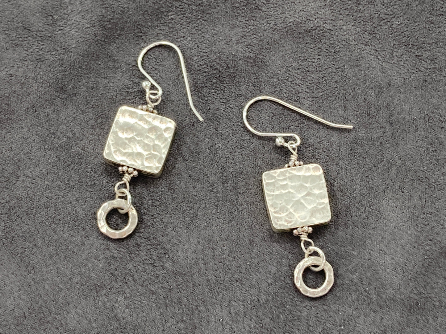 Square peg, Round Hole Earrings