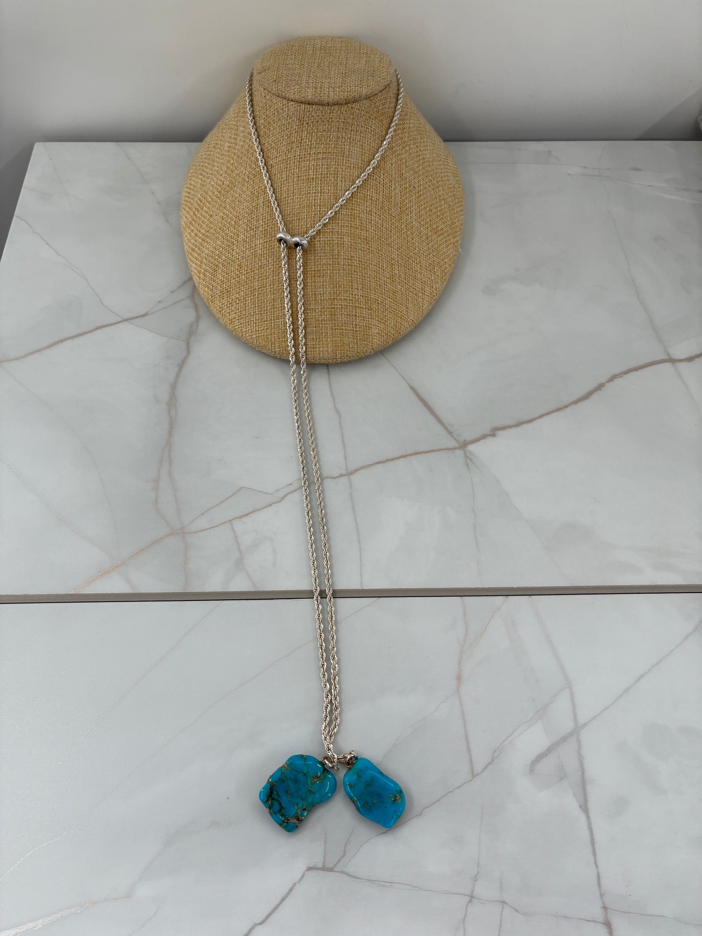 Turquoise Bolo Necklace