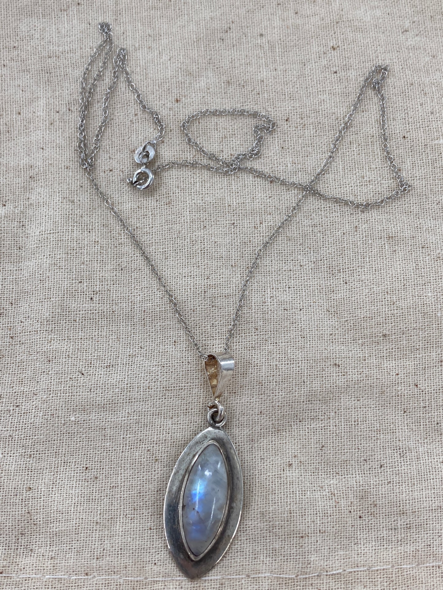 Over The Rainbow Moonstone Necklace