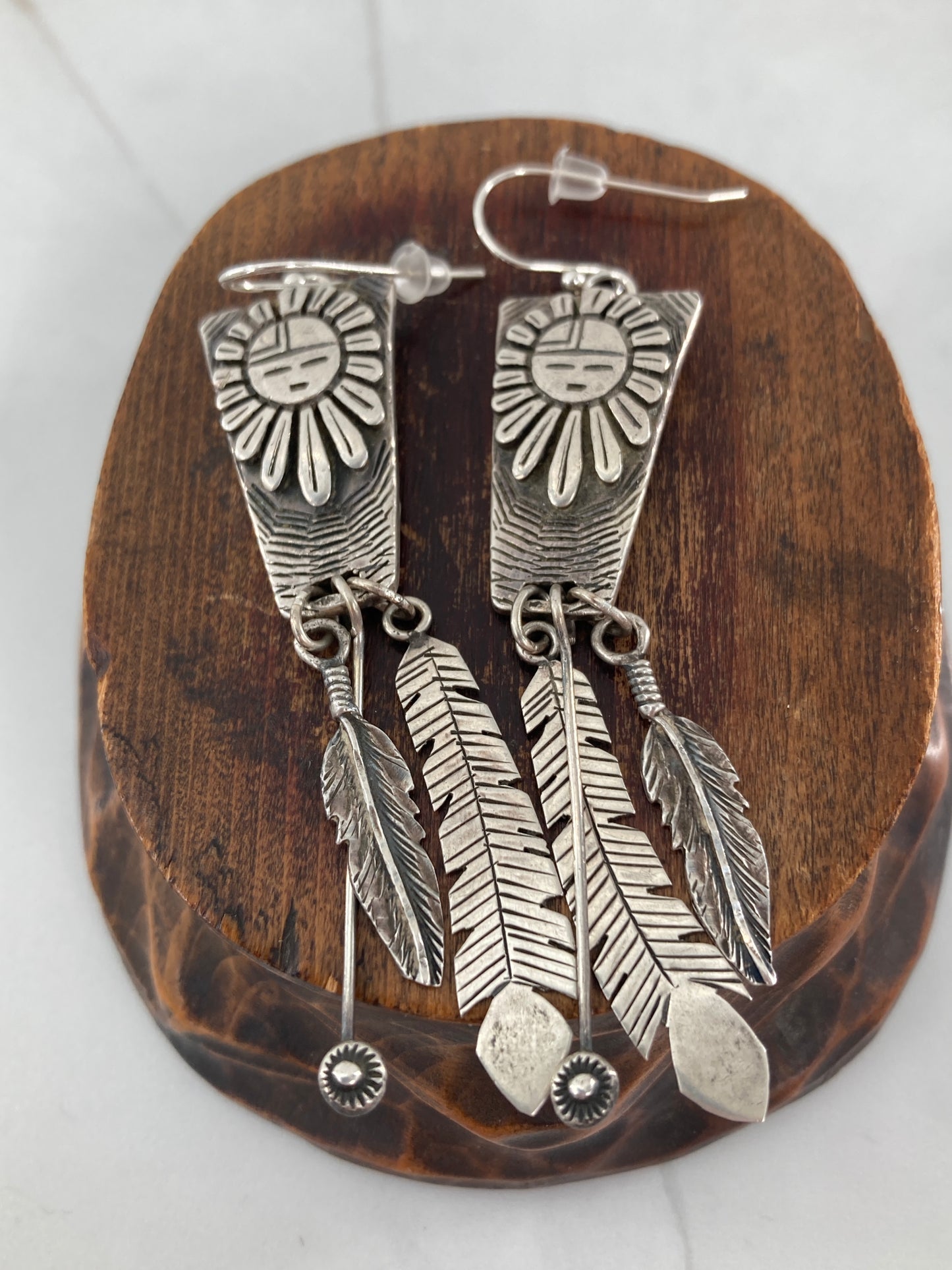 Sun Feather Tab-to-Fab Earrings