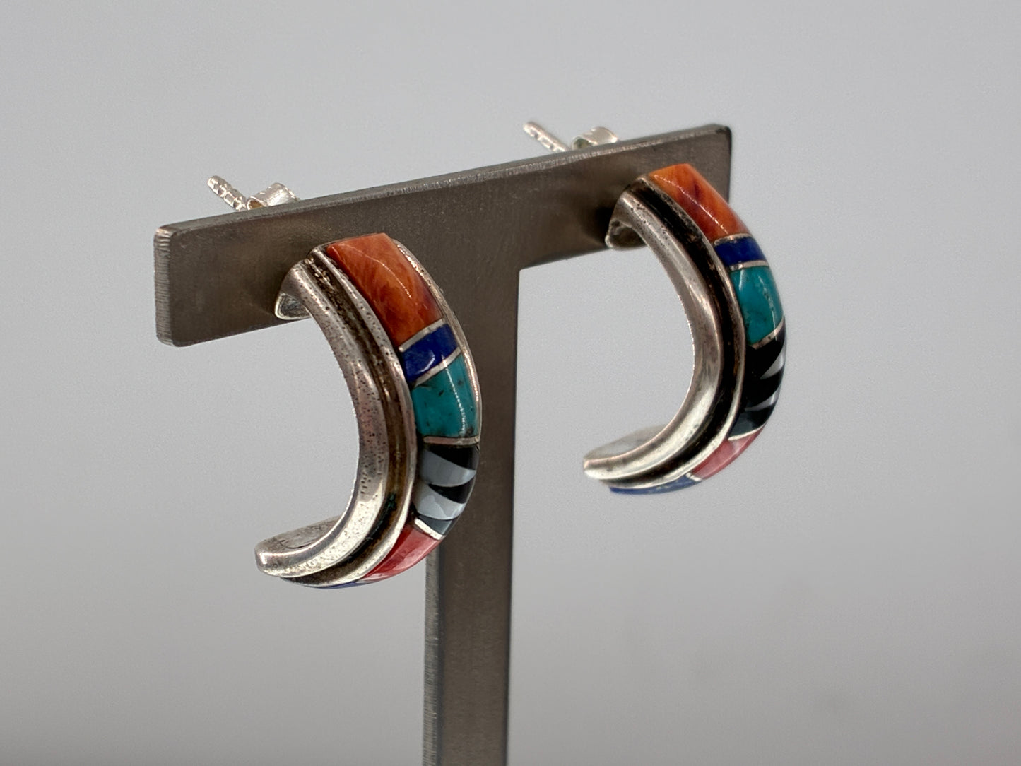 Natural Stones set in Sterling Silver Earrings