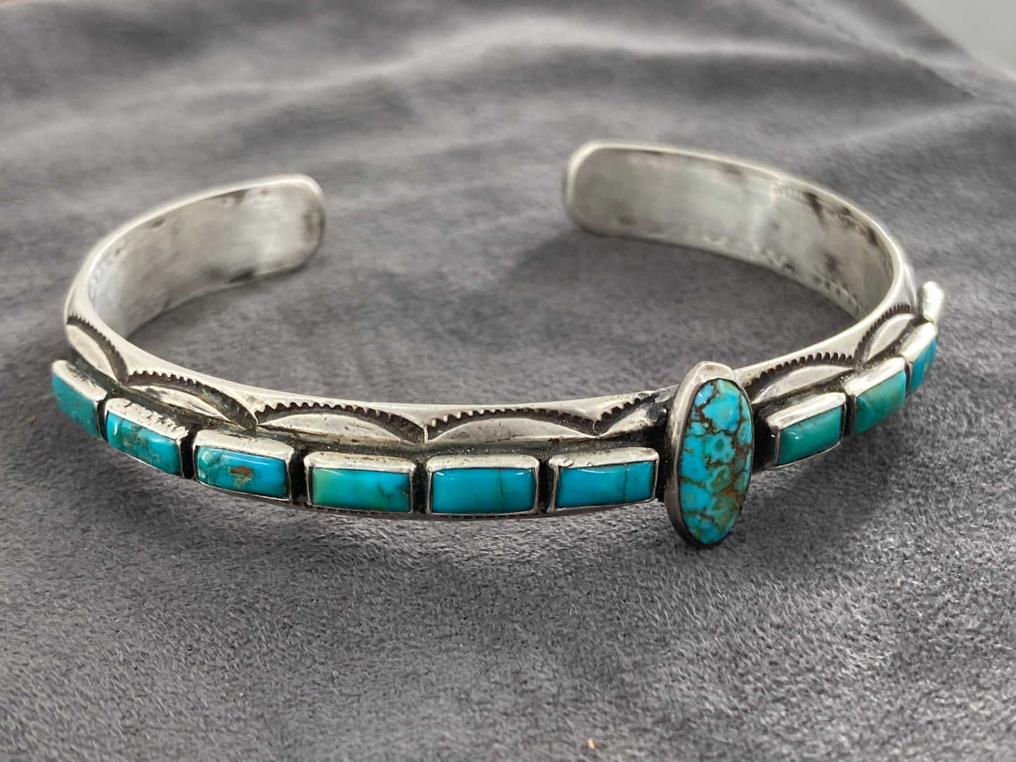 Sterling Silver Turquoise Cuff Bracelet