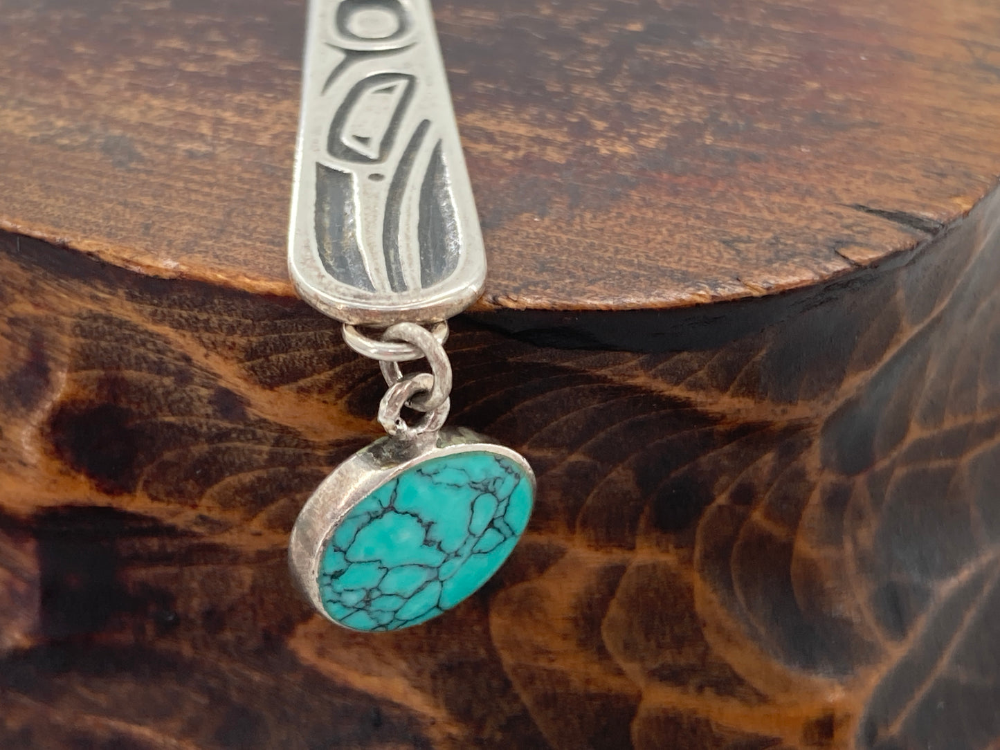 Turquoise and Sterling Silver Reborn Pendant