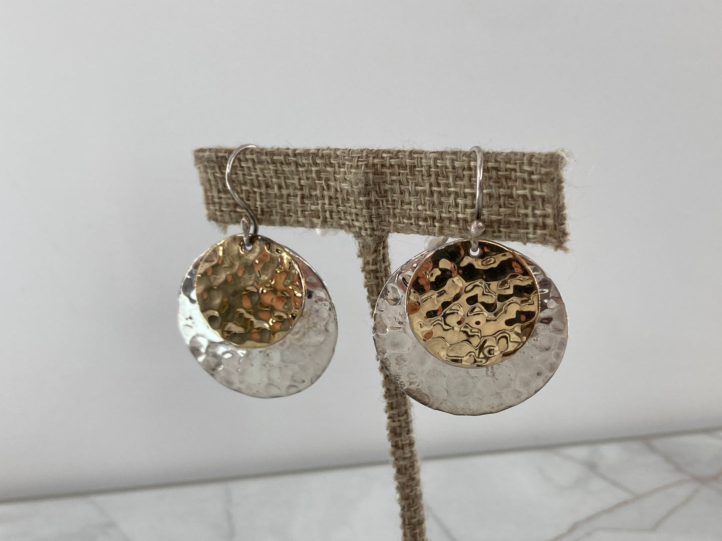 Sterling Silver Disk Earrings
