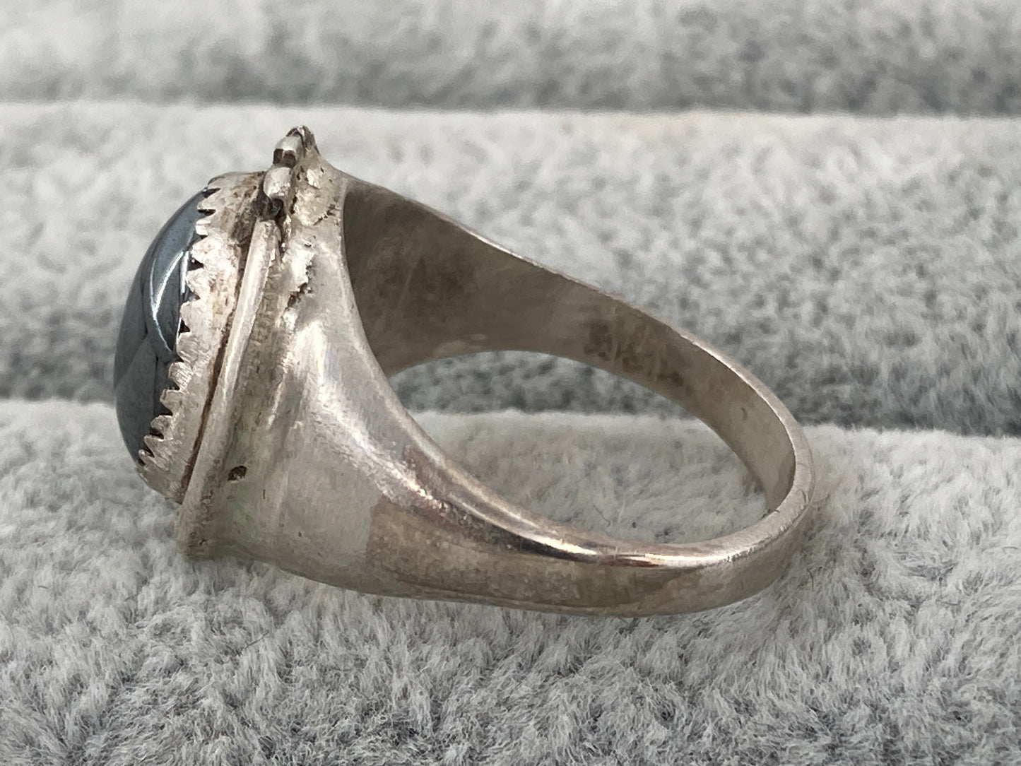 Native Design Hematite Ring