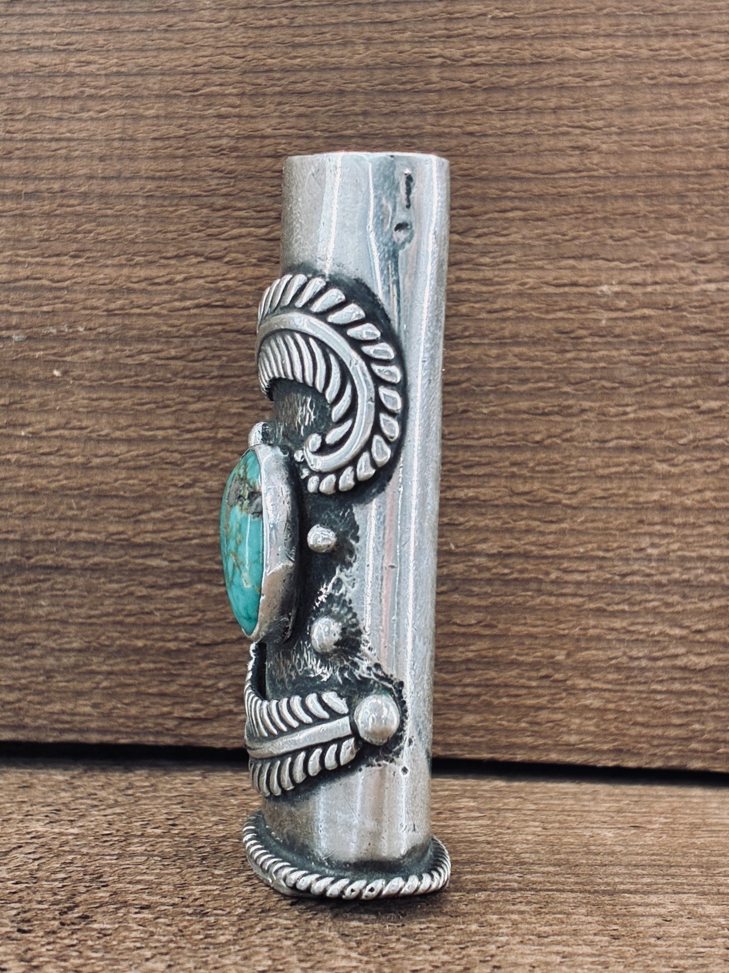 Tippy the Sterling Silver Turquoise Lighter Case Jacket