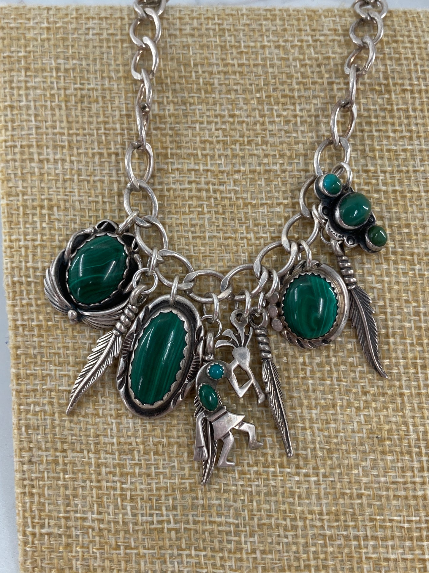 Malachite Charm Bracelet