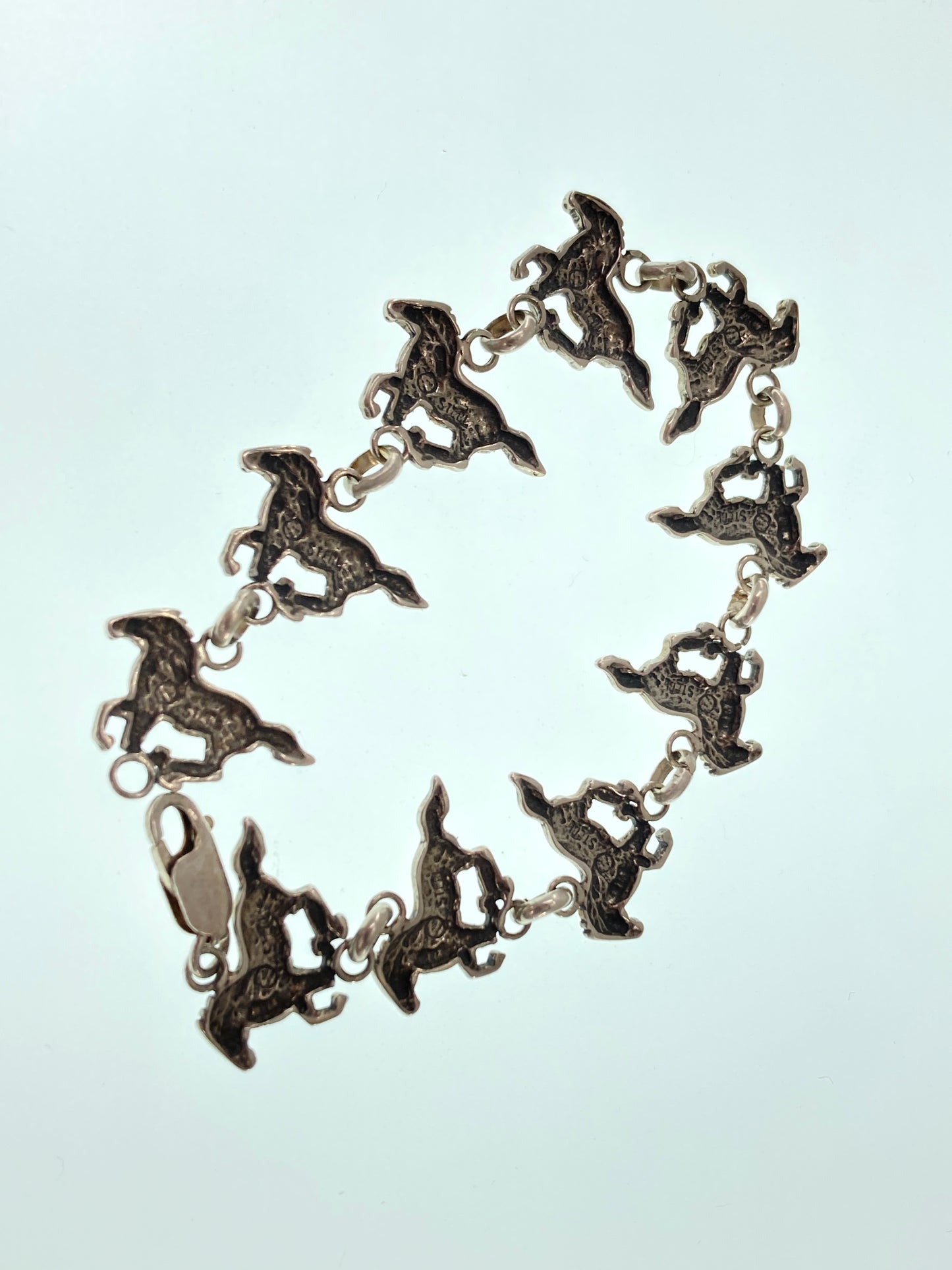 Sterling Silver Horse Bracelet