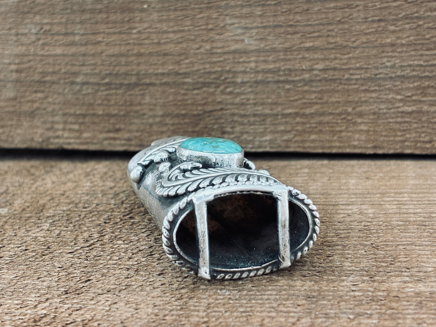 Tippy the Sterling Silver Turquoise Lighter Case Jacket