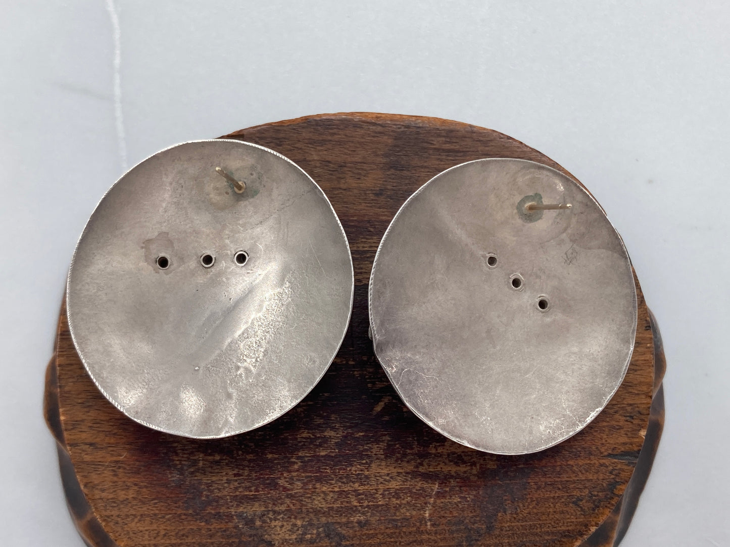 Rescued Artisan Geometric Pearl Earrings