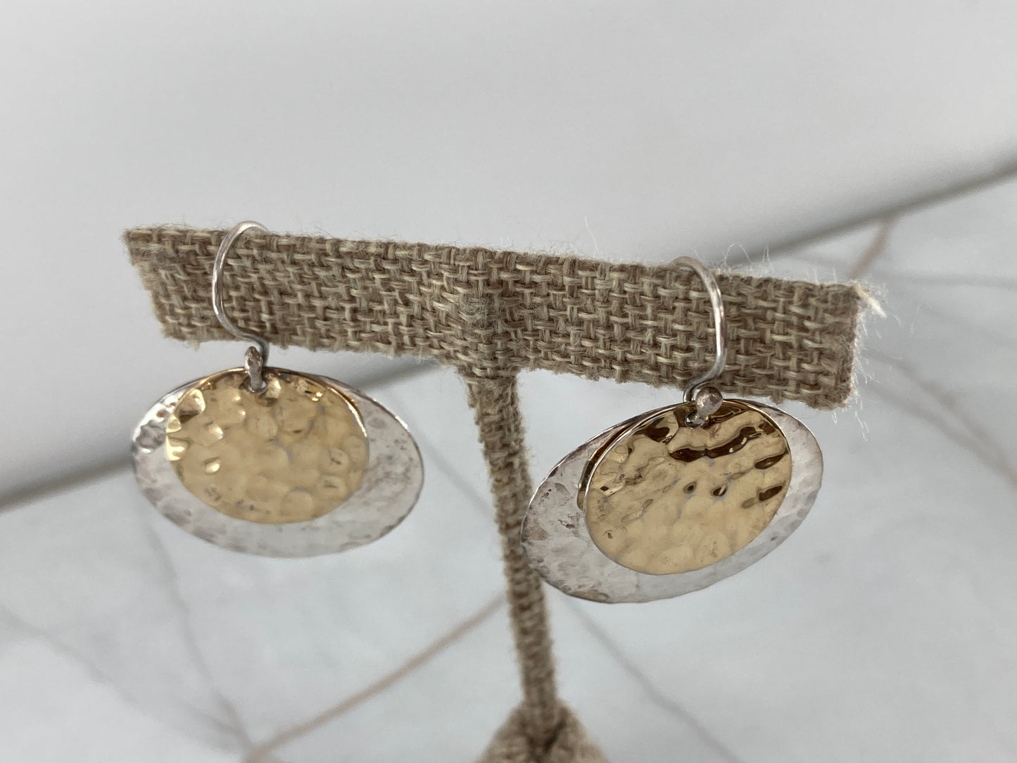 Sterling Silver Disk Earrings