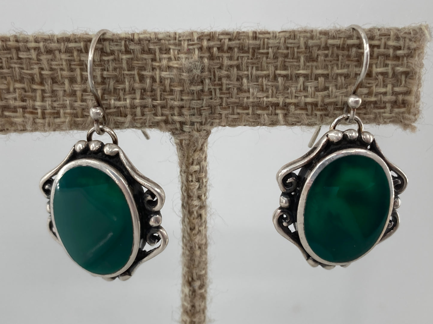 Green Onyx Earrings