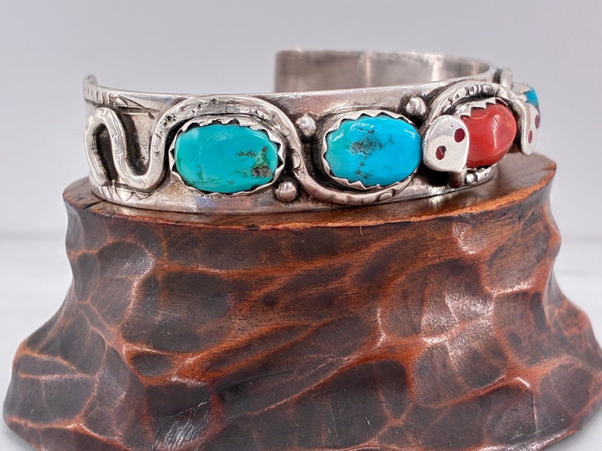 Reborn "Suni Effie Calavaza" Sterling Silver Snake Cuff