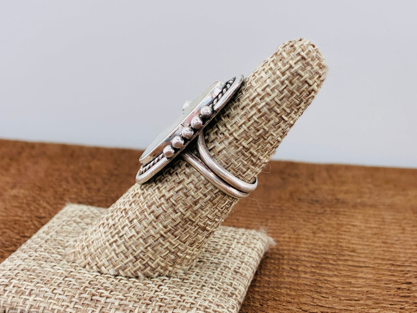 Mother of Pearl in Sterling Silver Ring -Size 6.25