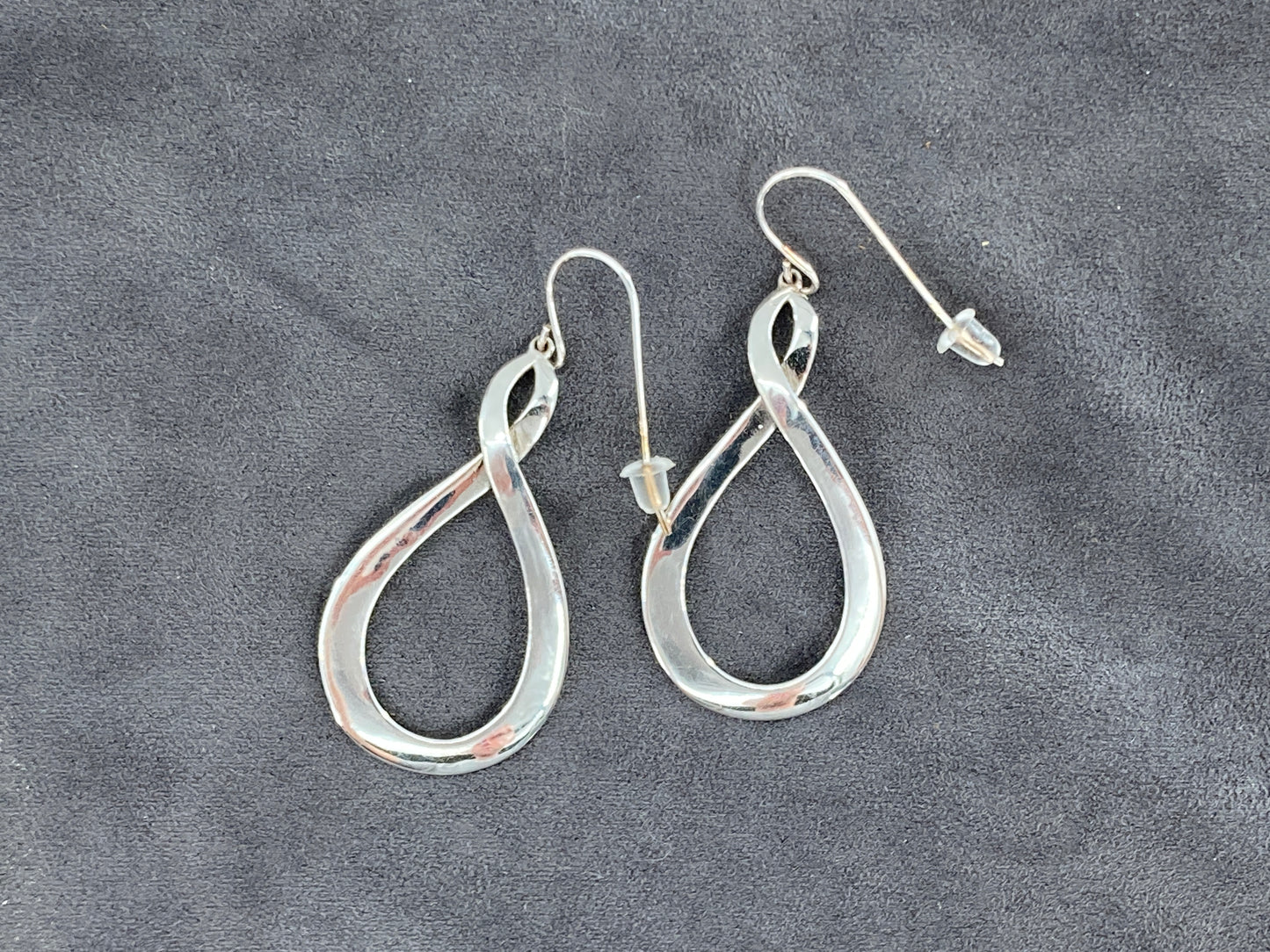 Rescued Sterling Silver Infinity Earrings