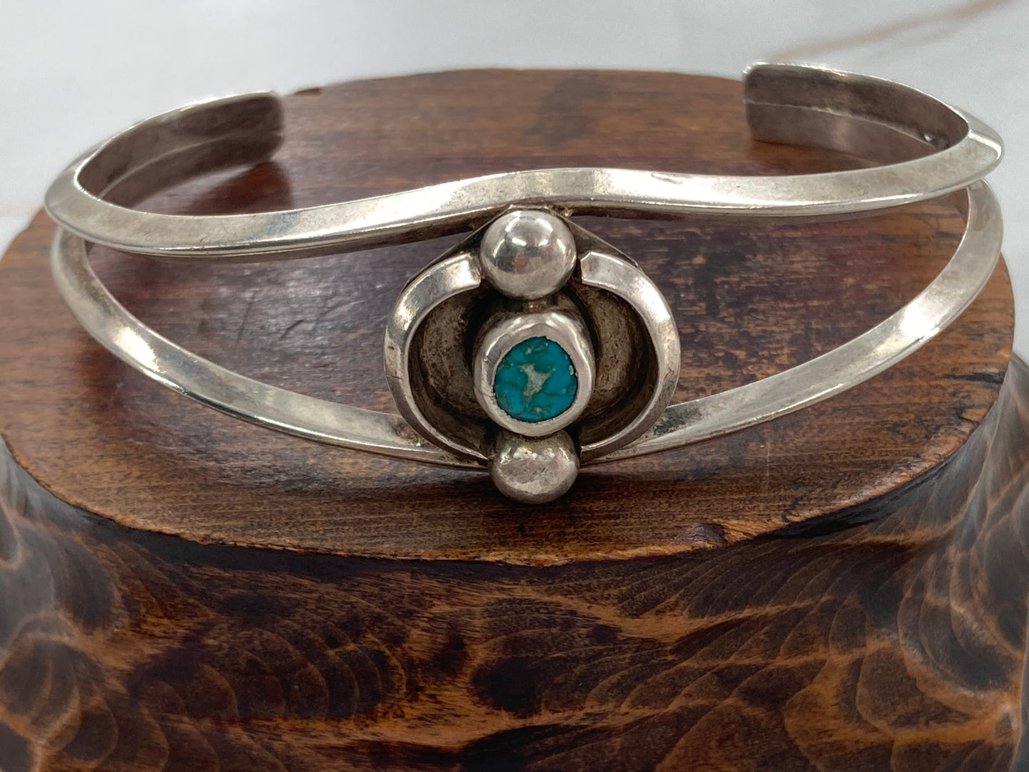 Kingman Turquoise in Sterling Silver Cuff Bracelet
