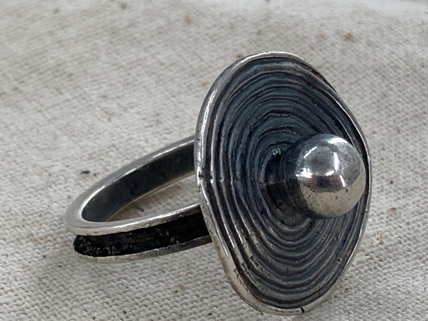 Modernist Sterling Ring