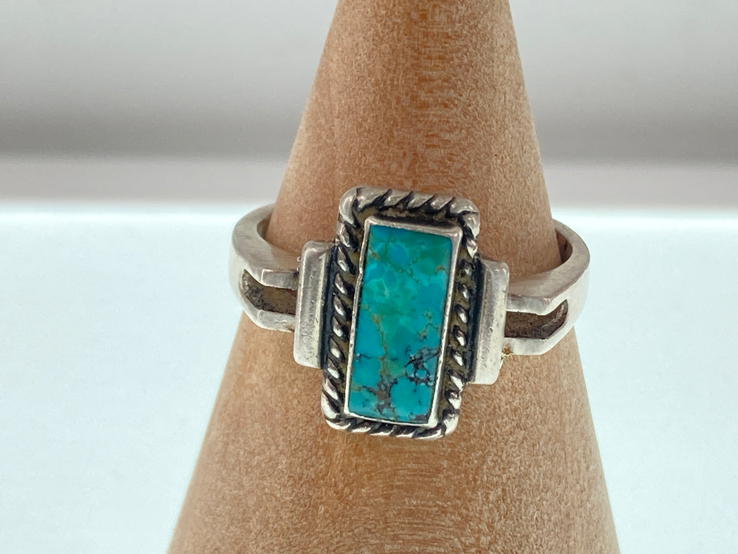 Rectangle Turquoise Ring