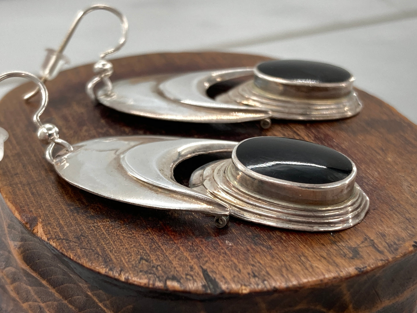 Vintage Black Onyx Earrings