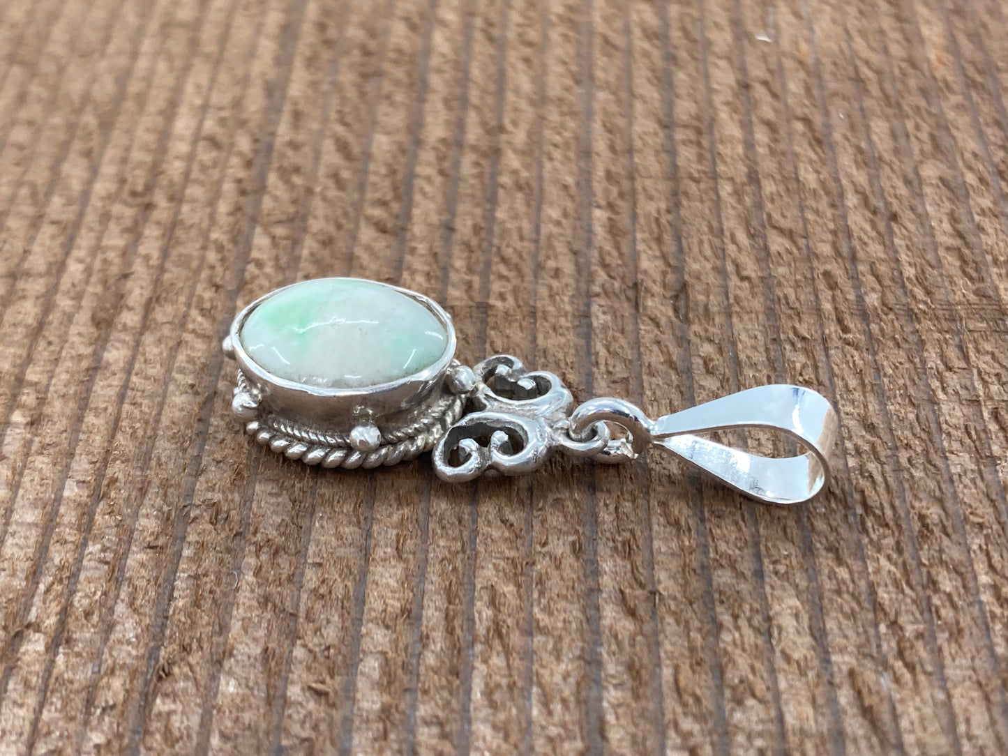 Jade in Sterling Silver Pendant