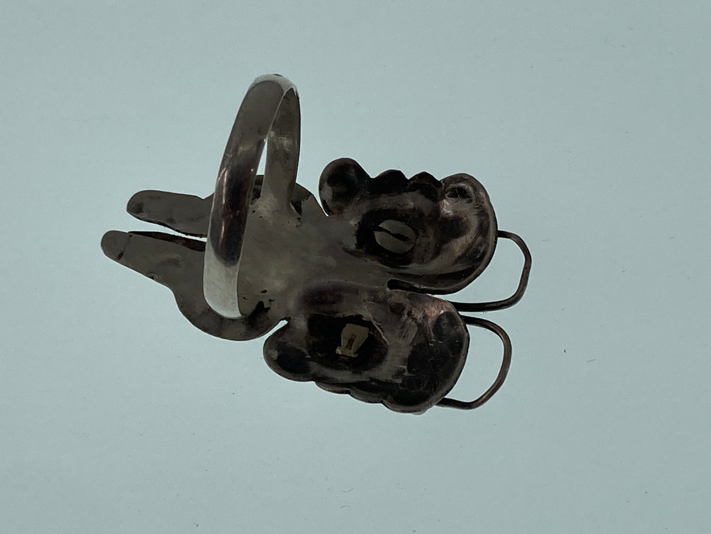 Chrysoprase Butterfly Ring