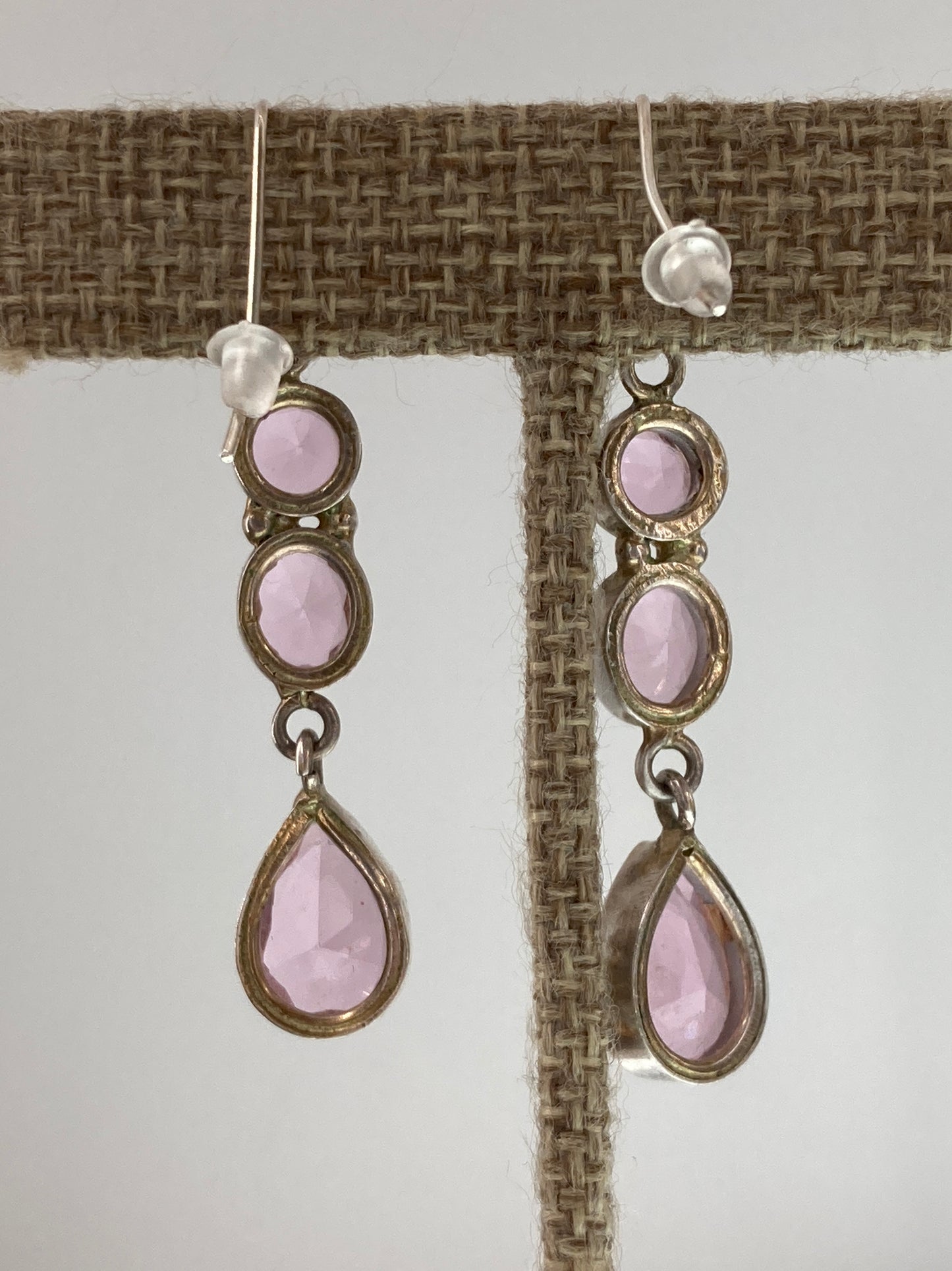 Rose Quartz in Sterling Silver Earrings