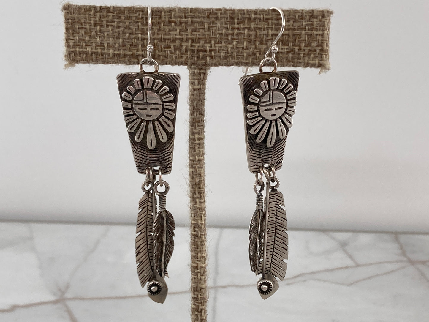 Sun Feather Tab-to-Fab Earrings