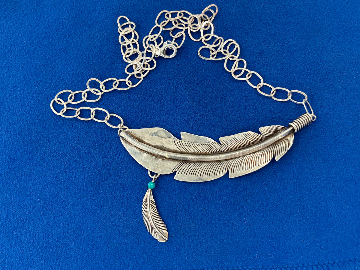 Reborn Feathers Sterling Silver Necklace