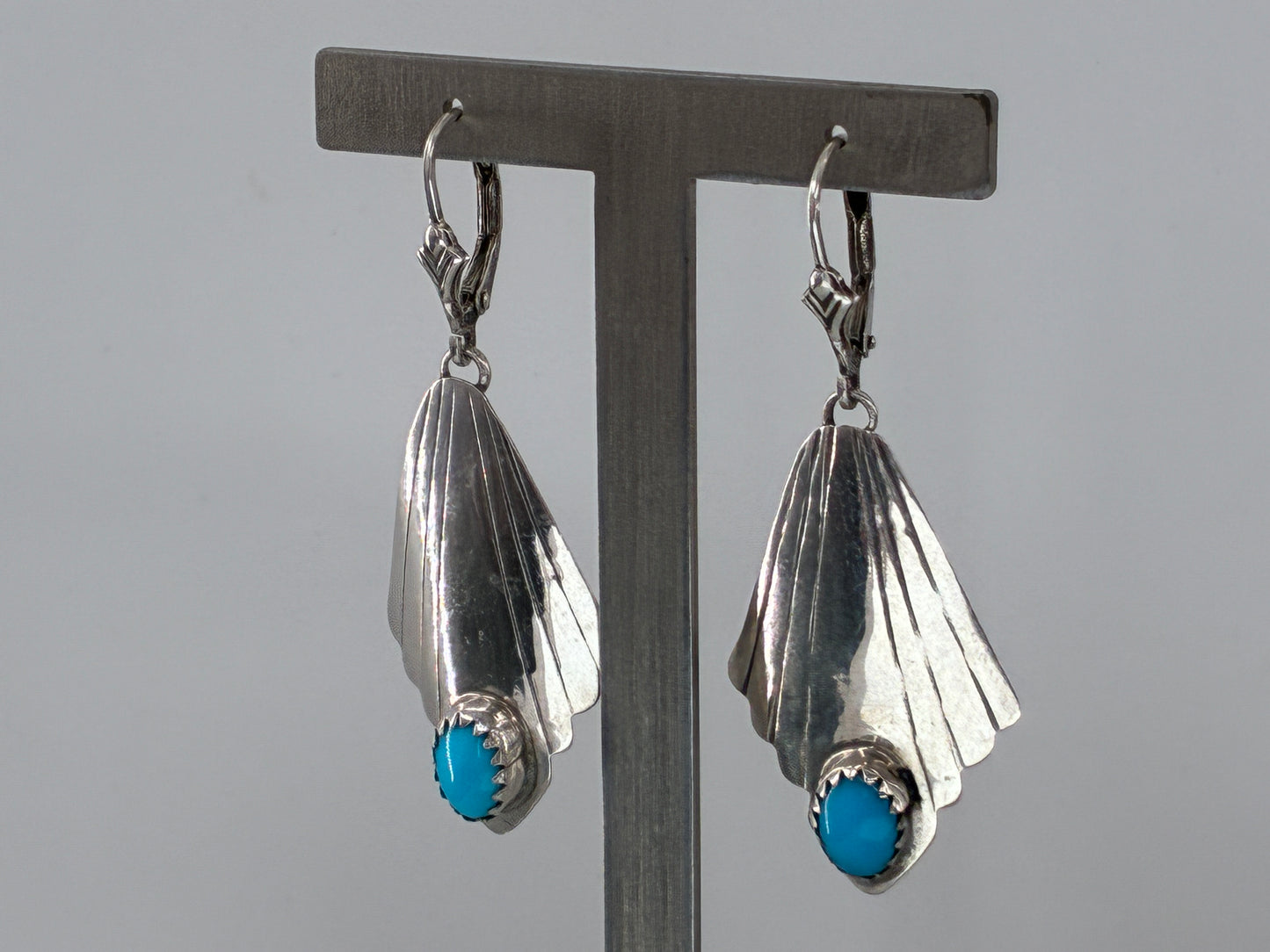 Sleeping Beauty Turquoise Dangle Earrings