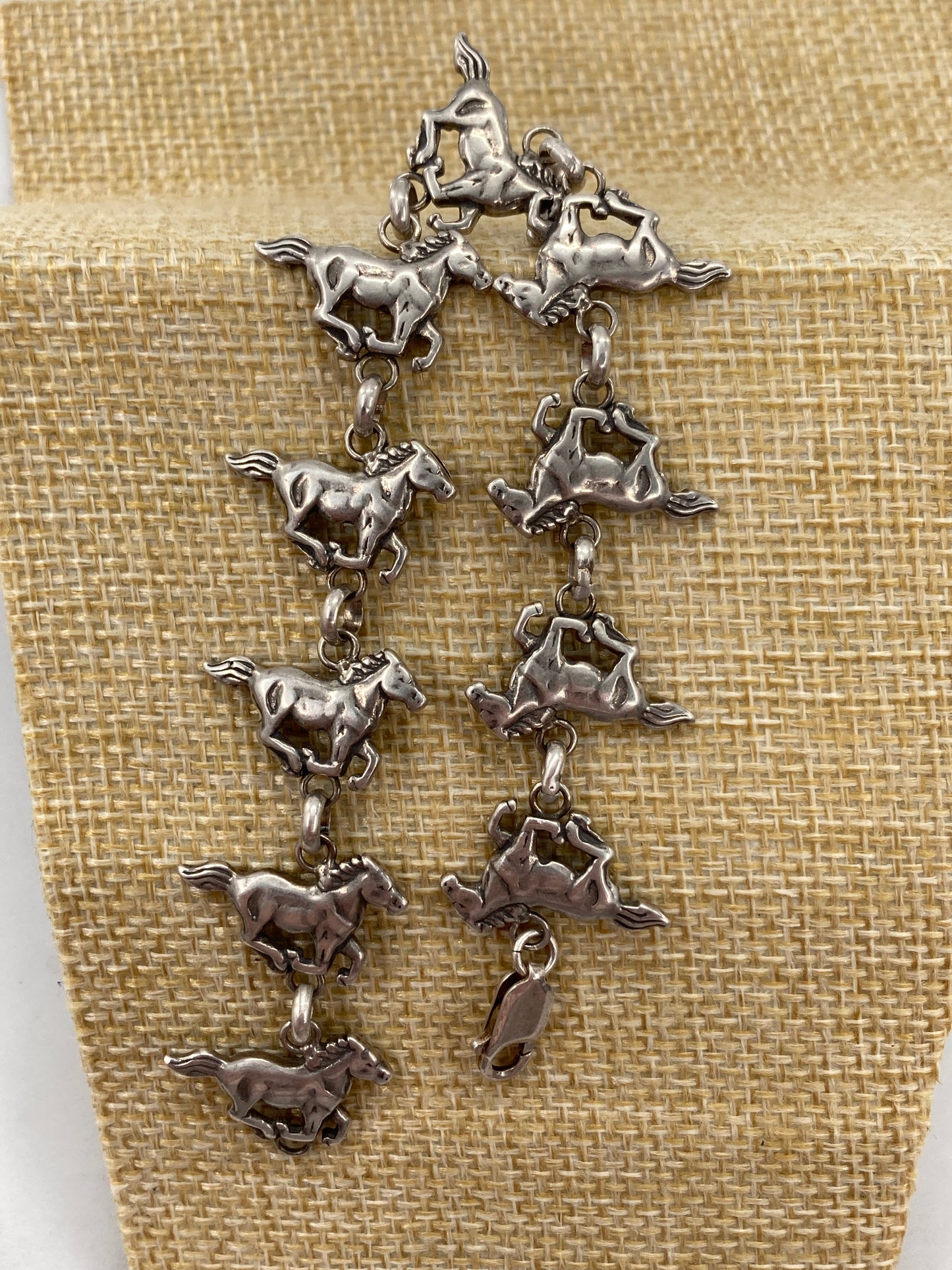 Sterling Silver Horse Bracelet