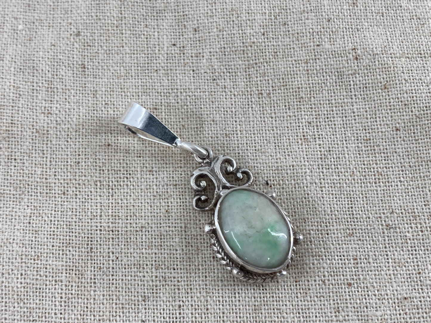 Jade in Sterling Silver Pendant