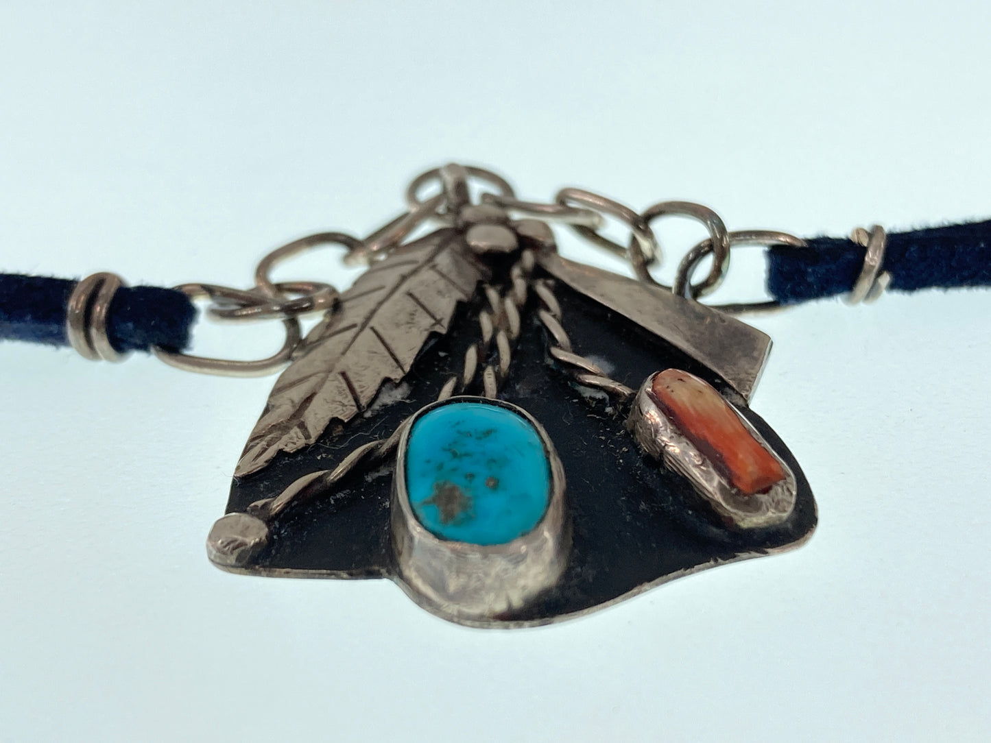 Midcentury Native Pendant Necklace