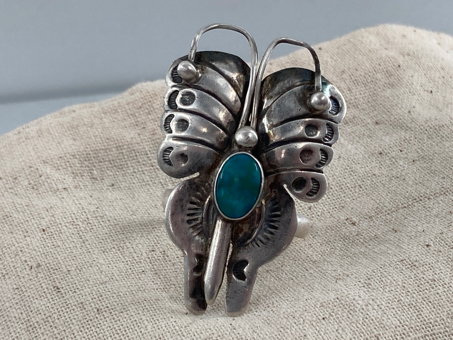 Chrysoprase Butterfly Ring