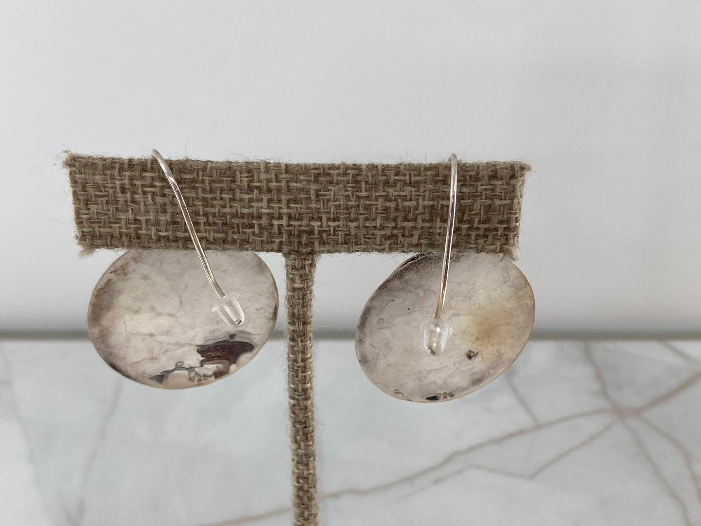 Sterling Silver Disk Earrings