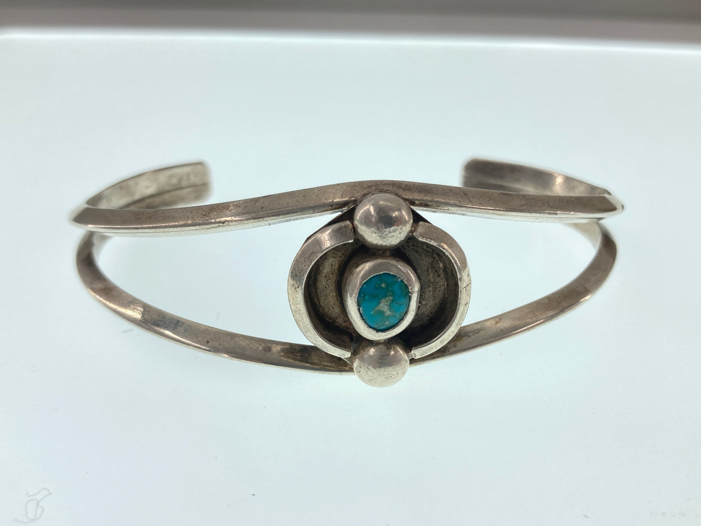 Kingman Turquoise in Sterling Silver Cuff Bracelet