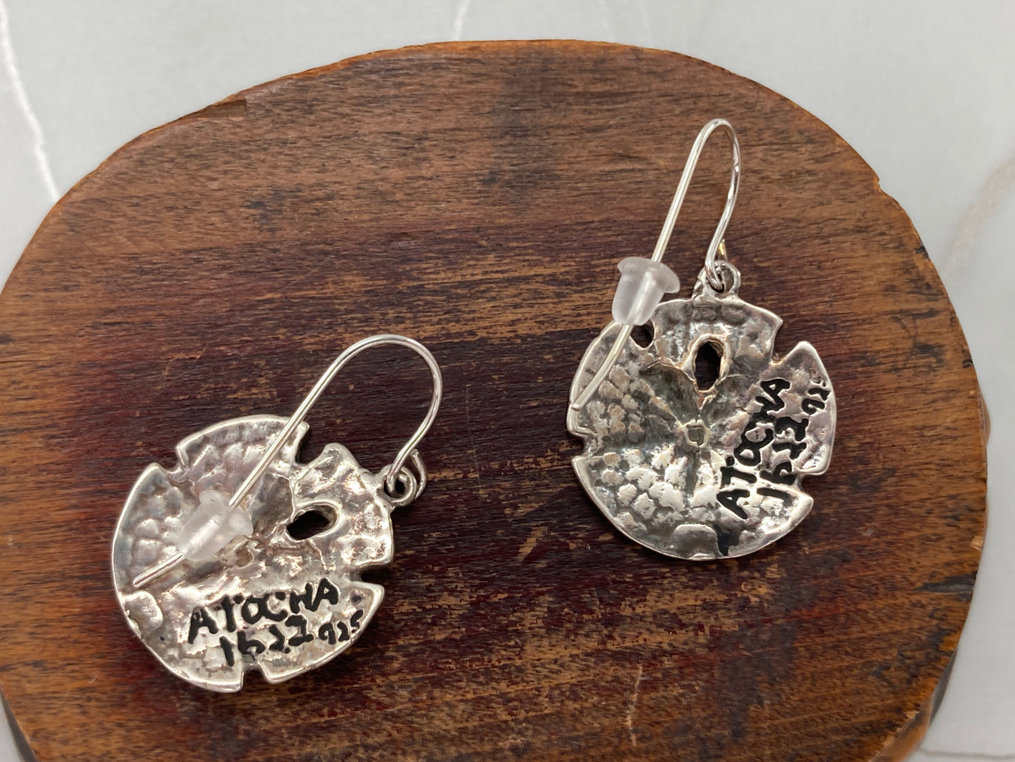 Atocha Shipwreck Treasure Sand Dollar Earrings