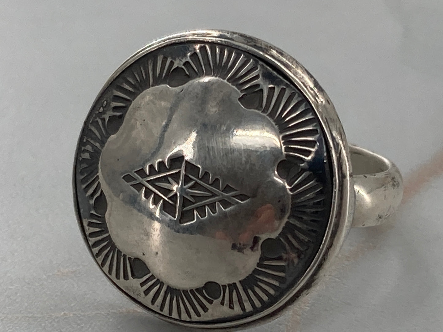 Southwest Button Ring