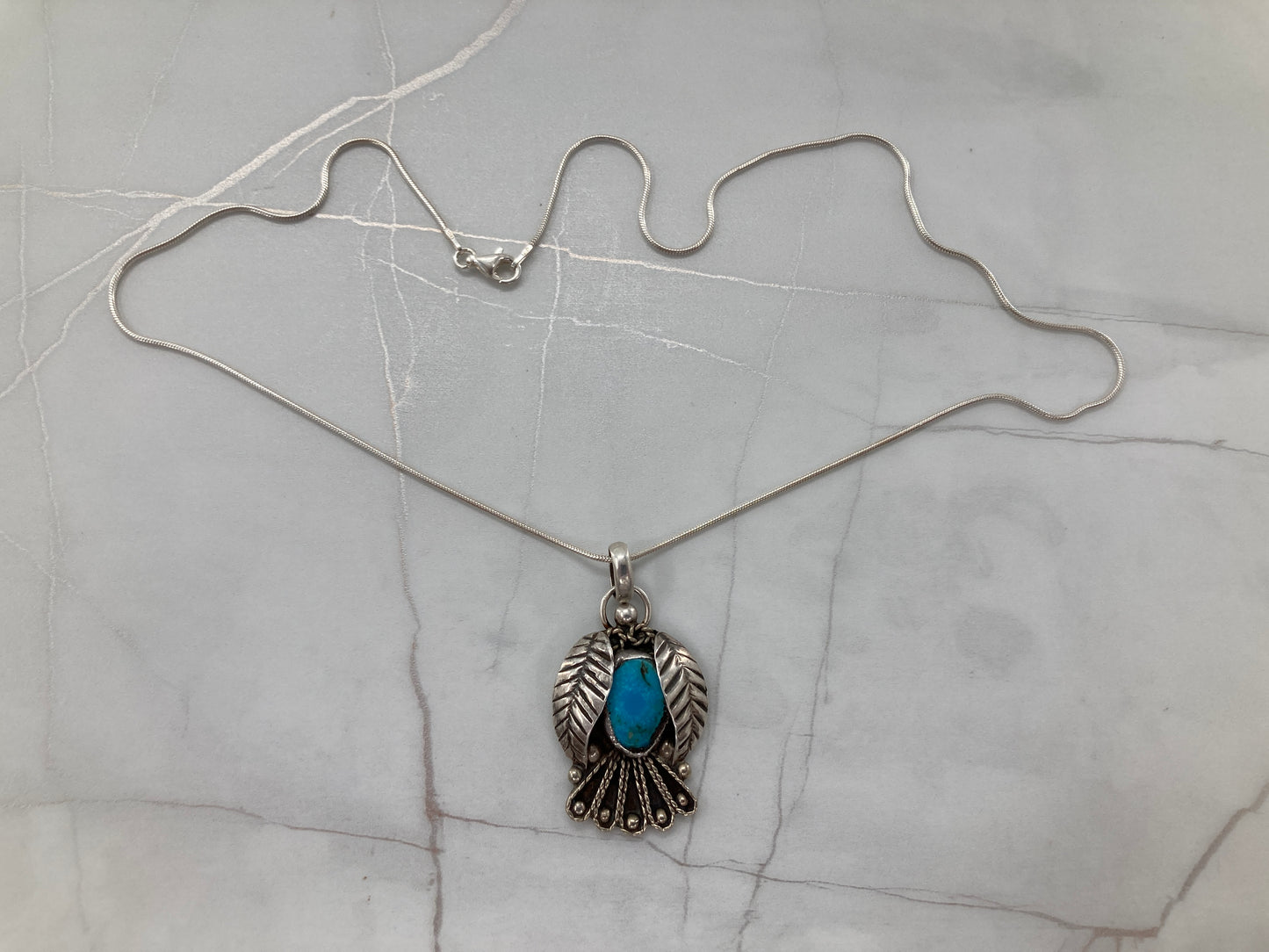 Flying Solo Turquoise Necklace