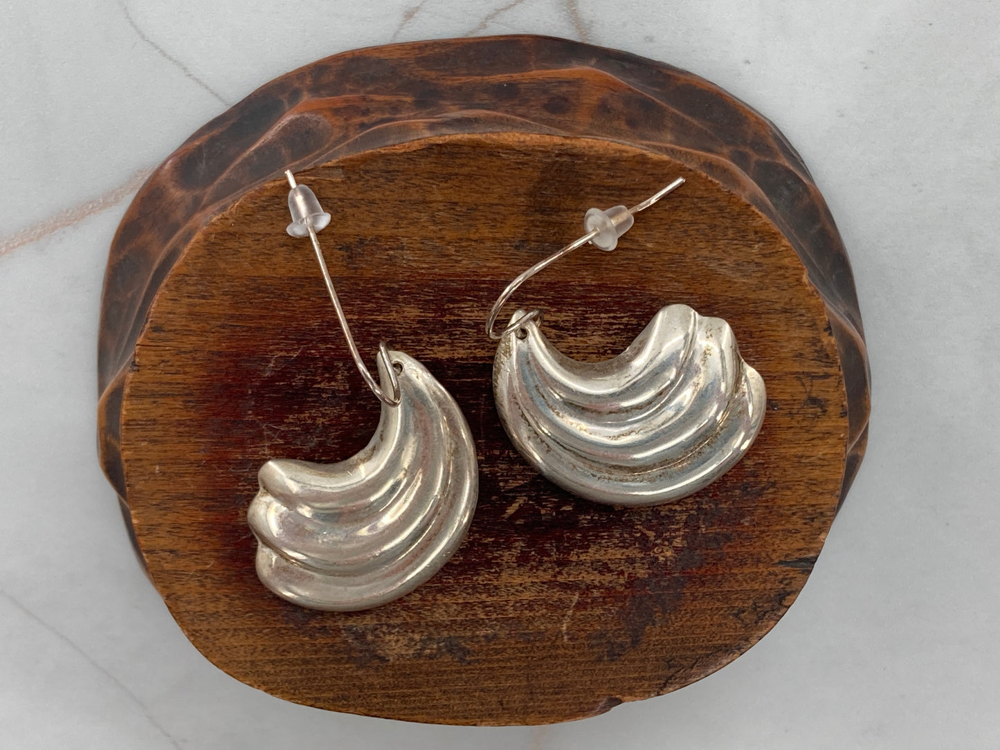 Sterling Silver Cloud Earrings