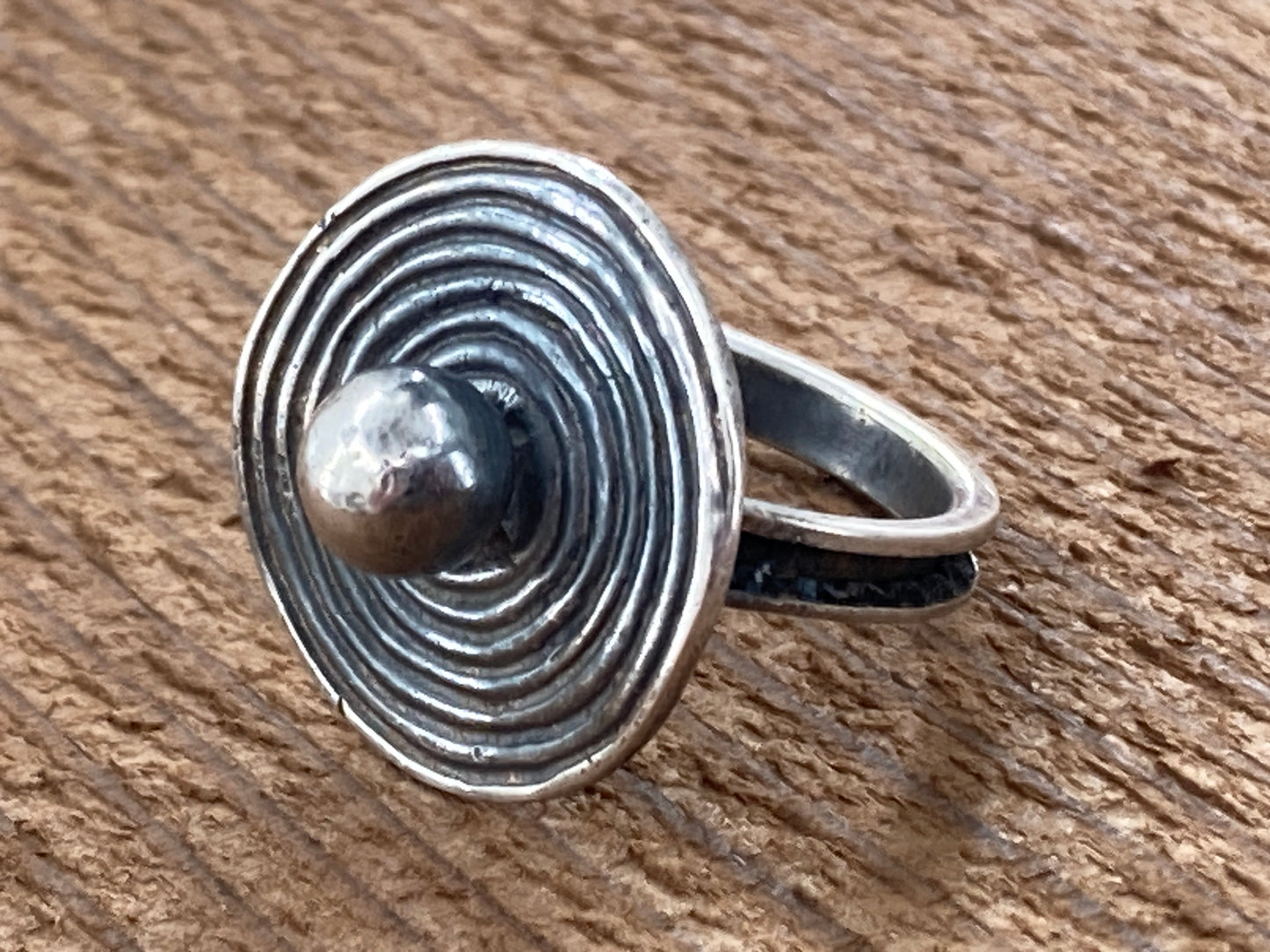 Modernist Sterling Ring