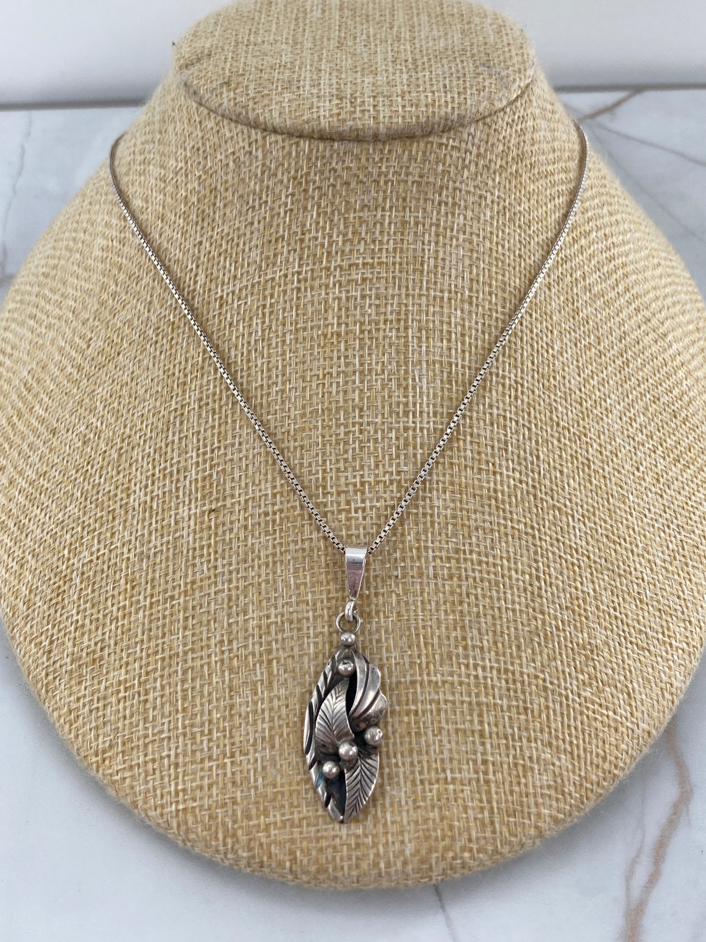 Navajo Leaf Work Necklace