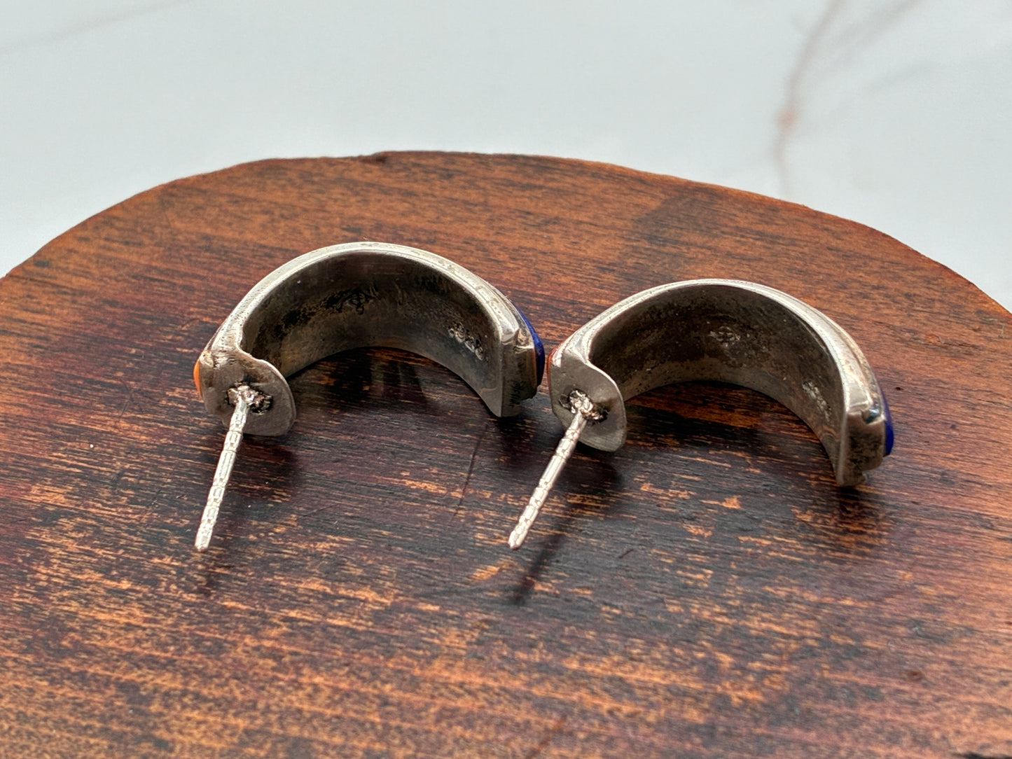 Natural Stones set in Sterling Silver Earrings