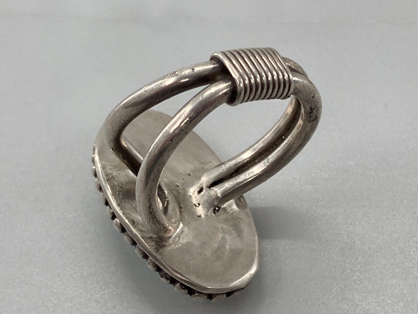 Turquoise Button Cuff Ring