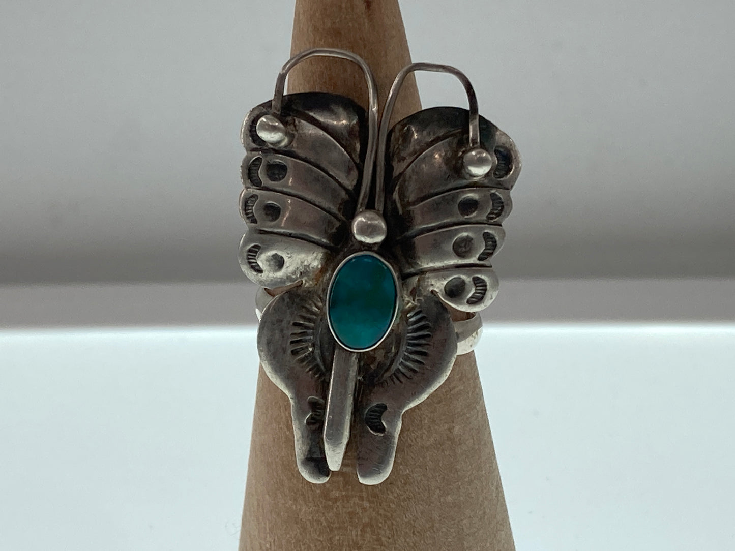 Chrysoprase Butterfly Ring